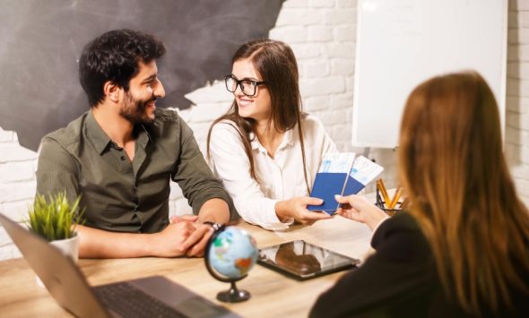 Student receiving study abroad consultation from immigration consultant in Chandigarh