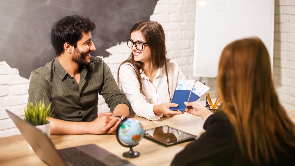 Student receiving study abroad consultation from immigration consultant in Chandigarh